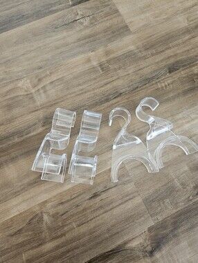 Clear Acrylic Purse Hangers - Set of 4